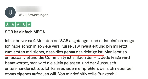 Trustpilot Bewertung 8 – 5 Sterne